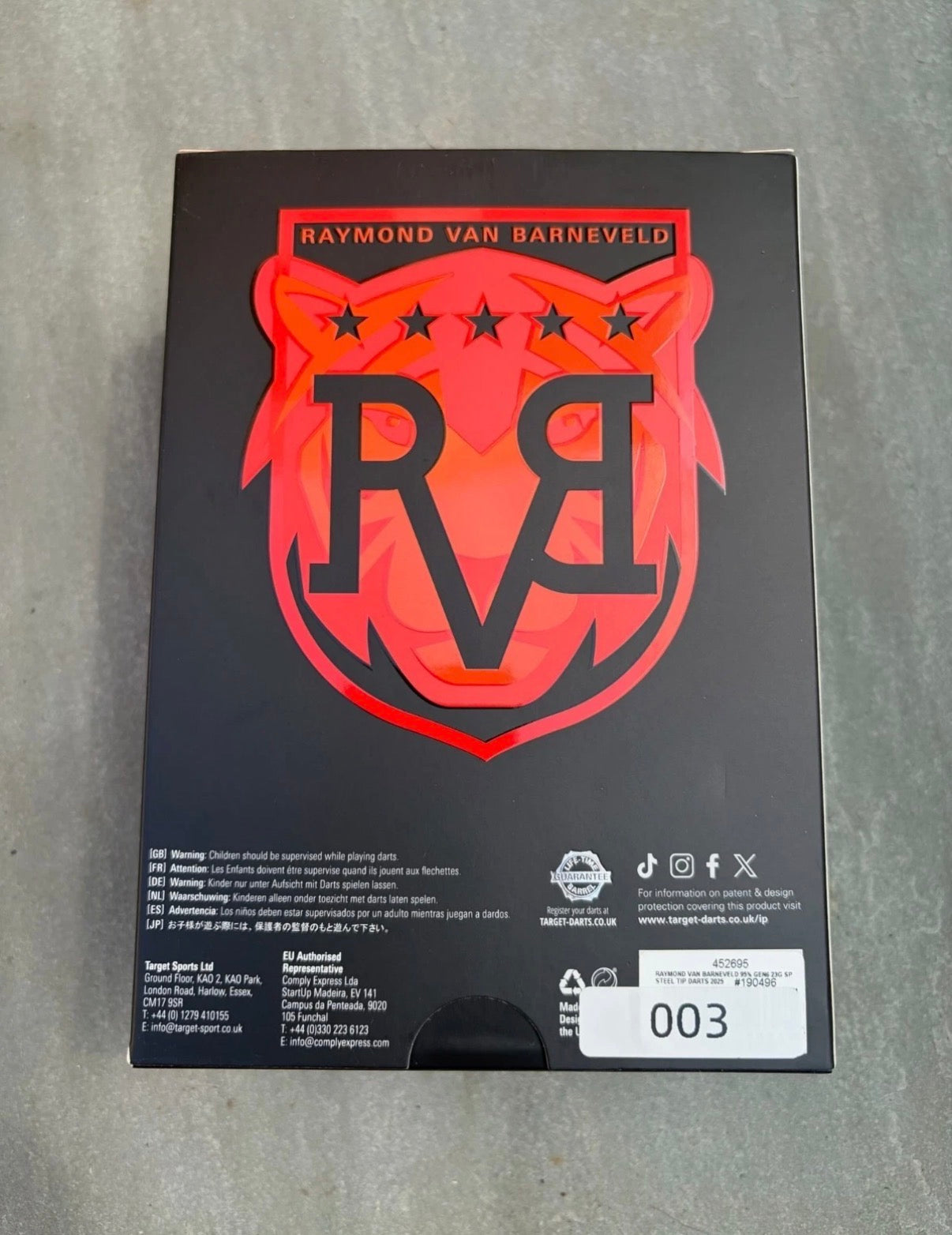 Raymond van Barneveld Gen 6 (23g) - Grade A+