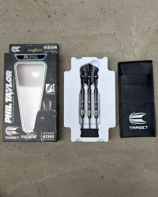 Phil Taylor Power 8zero 4 Black (25g) - Grade A+
