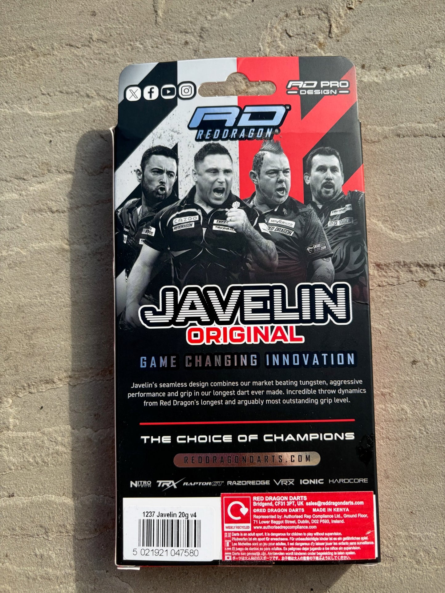 Red Dragon Javelin Original (20g) - Grade A