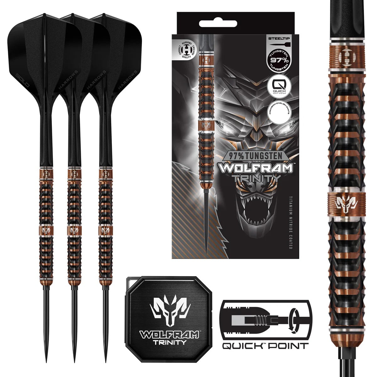 Harrows Wolfram Trinity (22g) - Grade B