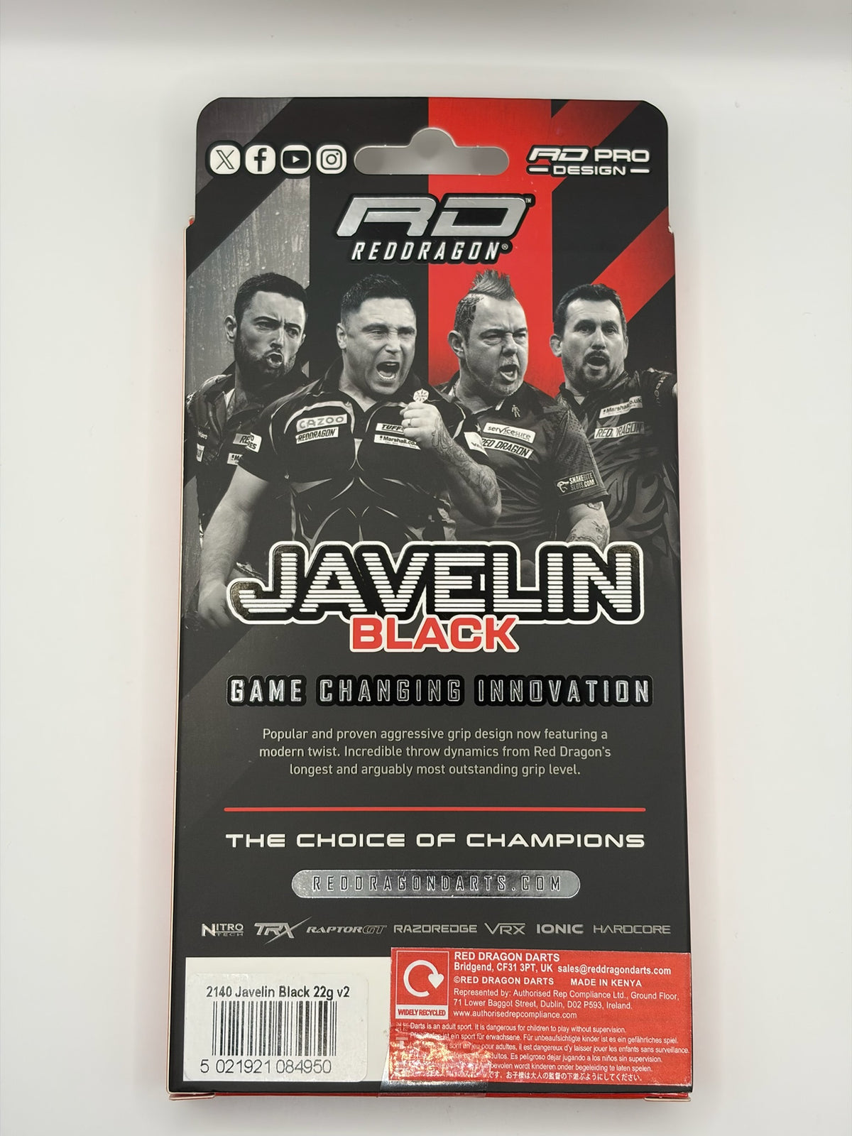 Red Dragon Javelin Black (22g) - Grade A