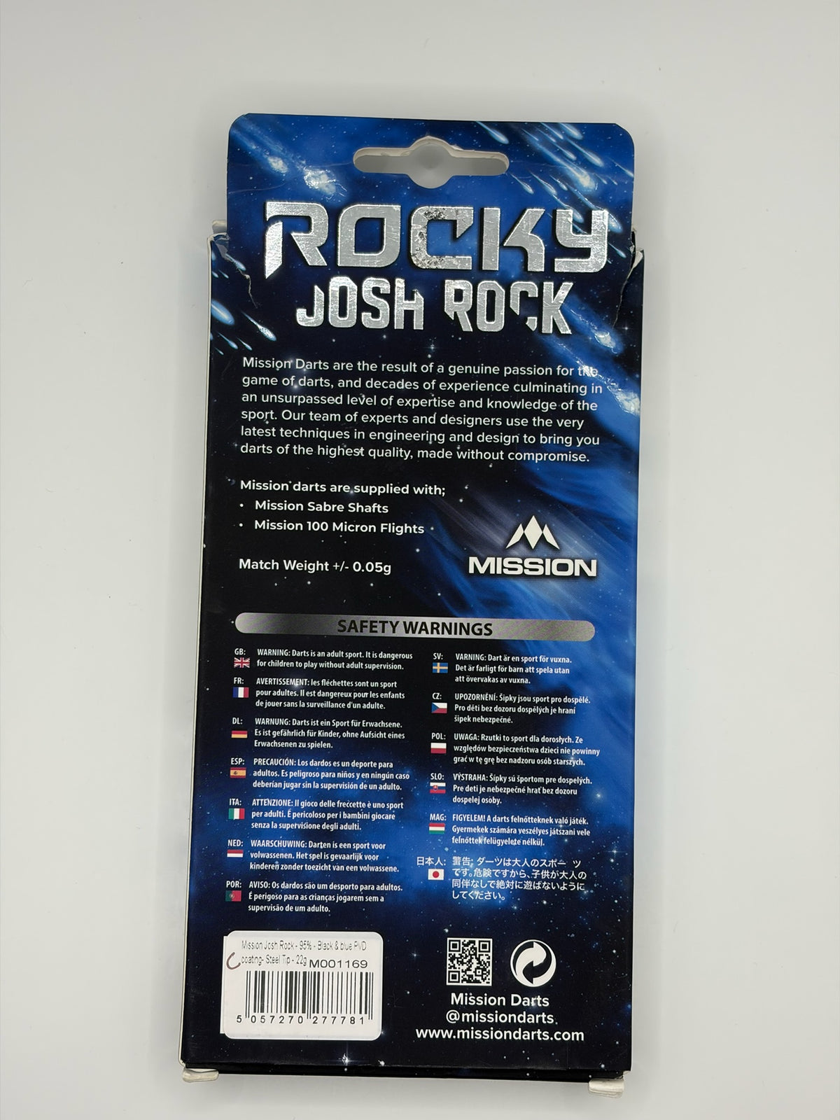 Josh Rock V1 "Rocky" (22g) - Grade C