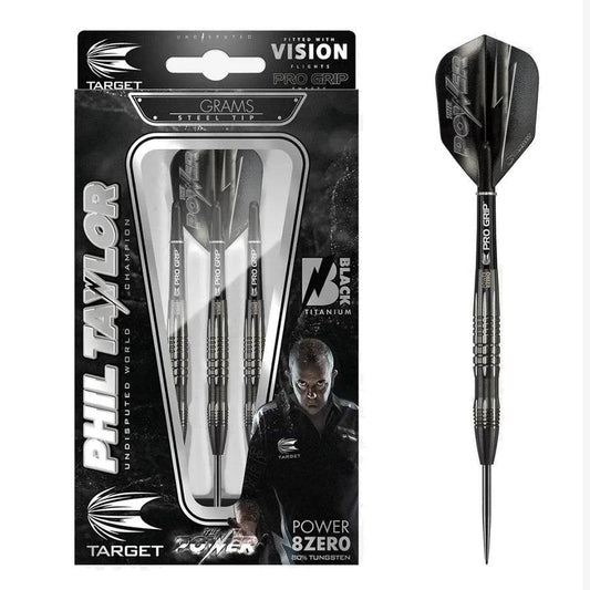 Phil Taylor Power 8zero 4 Black (25g) - Grade A+